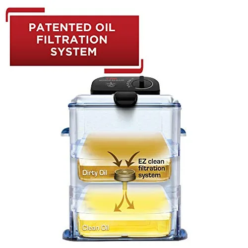 Fried food in the basket of the T-fal deep fryer