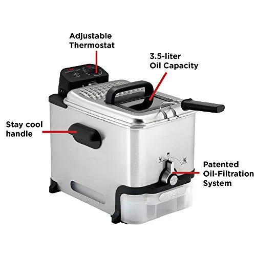 T-fal fryer lid with viewing window and filter