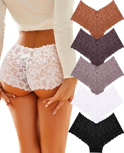 V-Waist Lace Boyshorts Main Pack