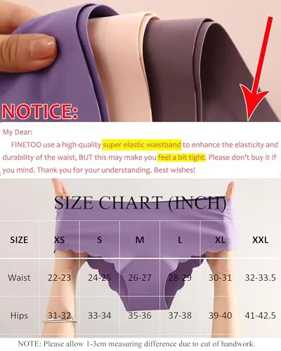 Wave Edge Panties Back View