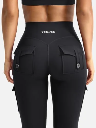 YEOREO Leggings Cargo Pocket Detail