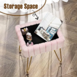 Greenstell Faux Fur Vanity Stool Review: Storage & Style