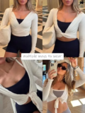 LASLULU Tie Front Wrap Top Review: Is This Amazon Shrug Worth It?