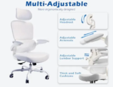 TRALT Ergonomic Office Chair Review: White Leather Comfort